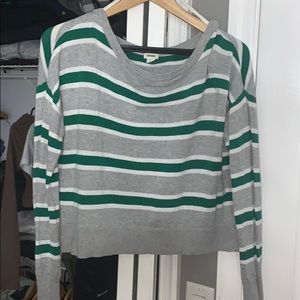 Striped Cropped Sweater